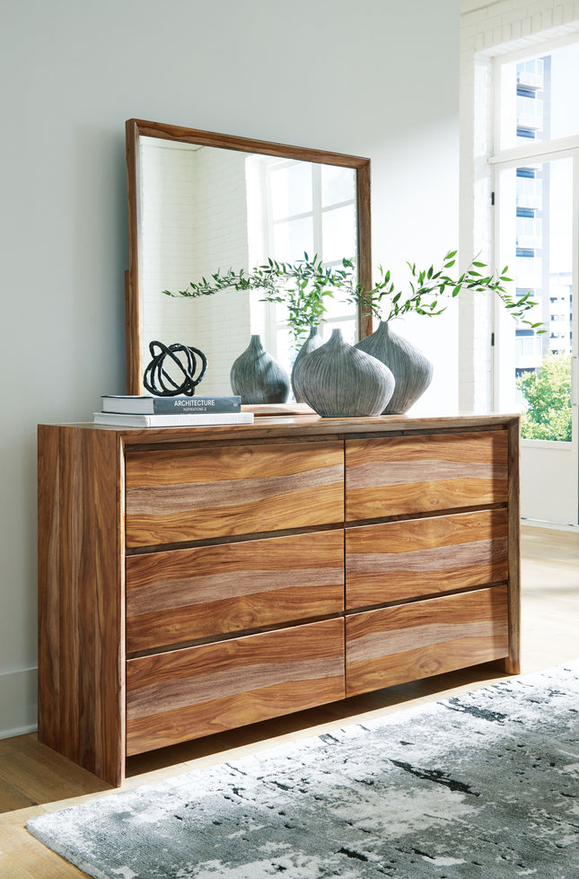 Dressonni - Brown - Dresser And Mirror Signature Design by Ashley® 