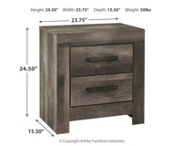 Thumbnail for Wynnlow - Gray - Two Drawer Night Stand