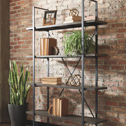 Gilesgrove - Black / Gray - Bookcase Ashley Furniture 