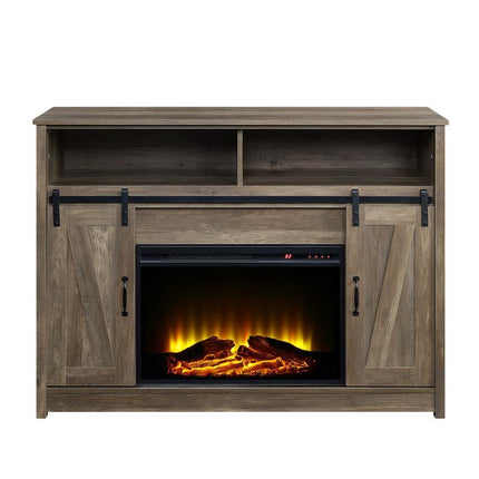 Tobias - Fireplace - Rustic Oak Finish - 38" ACME 