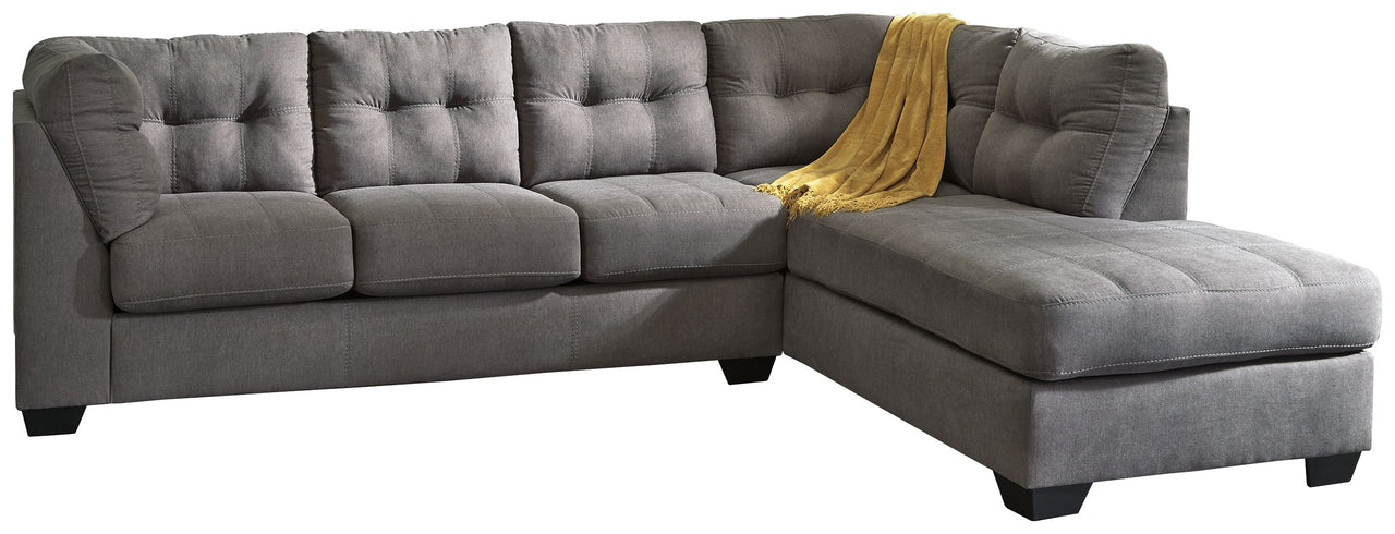 Maier - Charcoal - 2-Piece Sleeper Sectional With Chaise - Tony's Home Furnishings