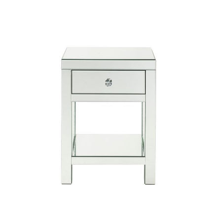 Nysa - Accent Table - Mirroed & Faux Cyrstals Inlay ACME 