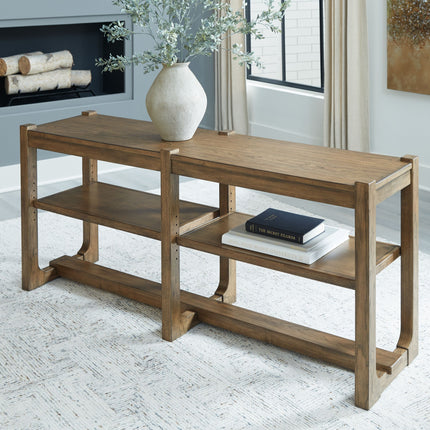 Cabalynn - Light Brown - Sofa Table Signature Design by Ashley® 