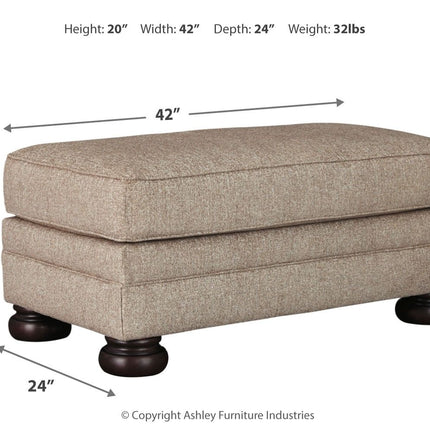 Kananwood - Oatmeal - Ottoman Ashley Furniture 