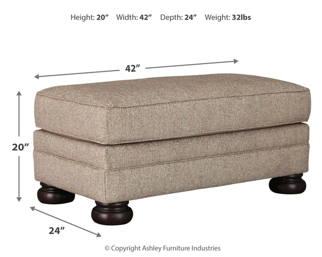 Kananwood - Oatmeal - Ottoman Ashley Furniture 