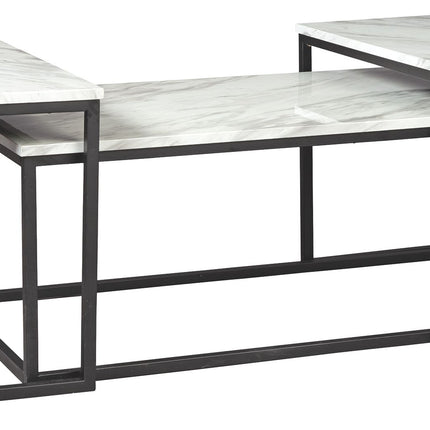 Donnesta - Gray / Black - Occasional Table Set (Set of 3) Ashley Furniture 