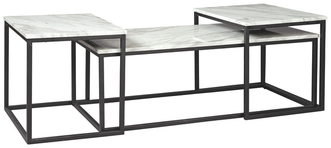 Donnesta - Gray / Black - Occasional Table Set (Set of 3) Ashley Furniture 