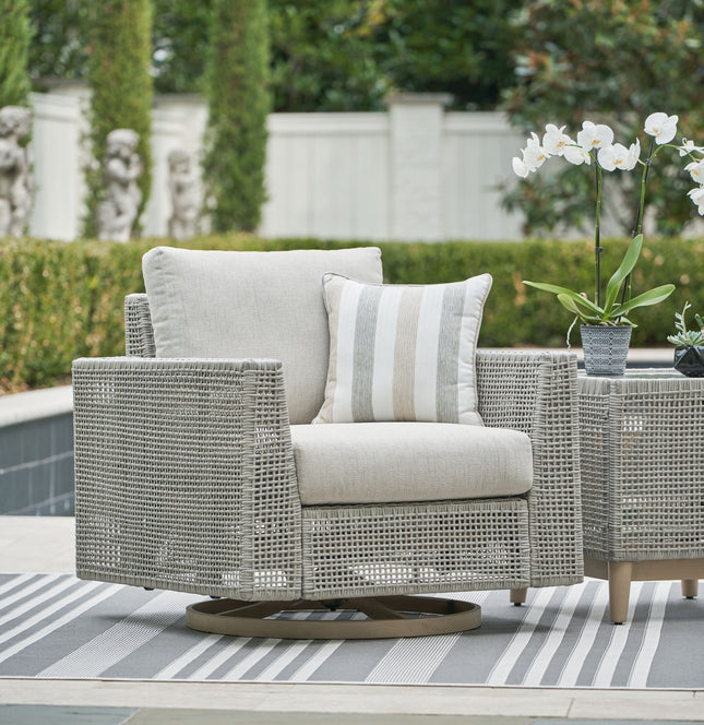 Seton Creek - Gray - Swivel Lounge With Cushion Signature Design by Ashley® 