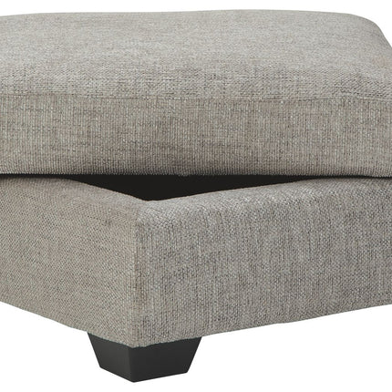 Megginson - Storm - Ottoman With Storage Ashley Furniture 