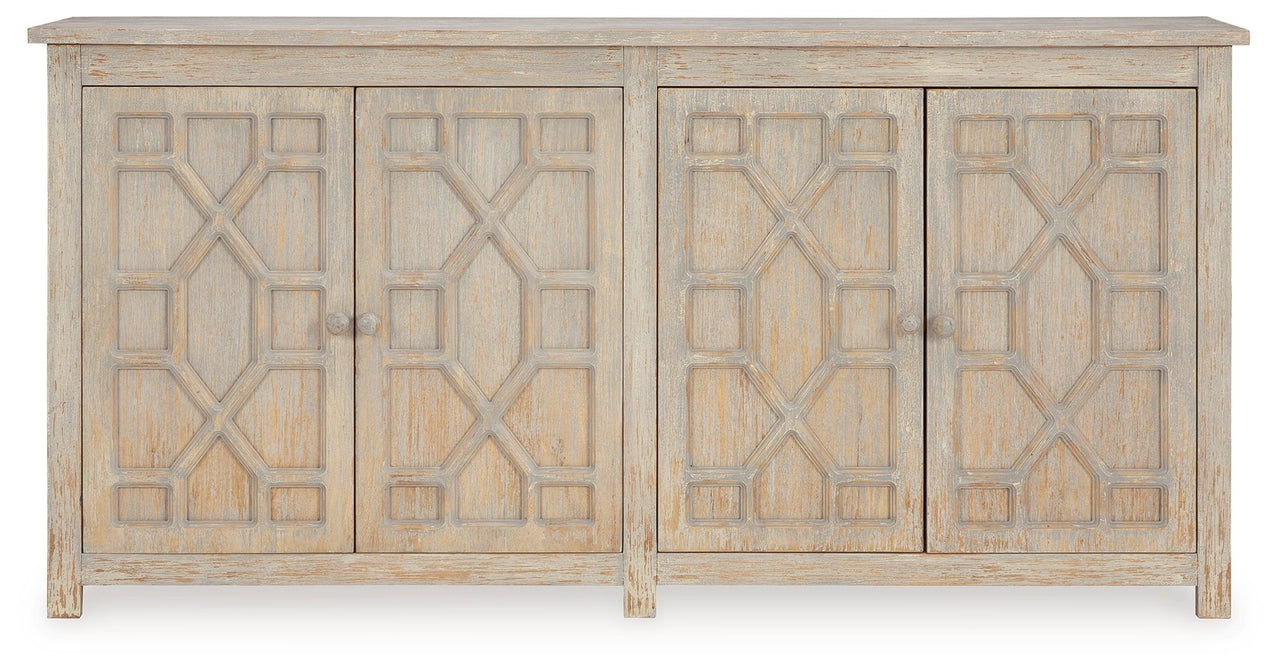 Caitrich - Distressed Blue - Accent Cabinet - Tony's Home Furnishings