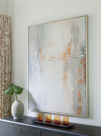 Thumbnail for Vallrow - Gray / Amber - Wall Art Signature Design by Ashley® 