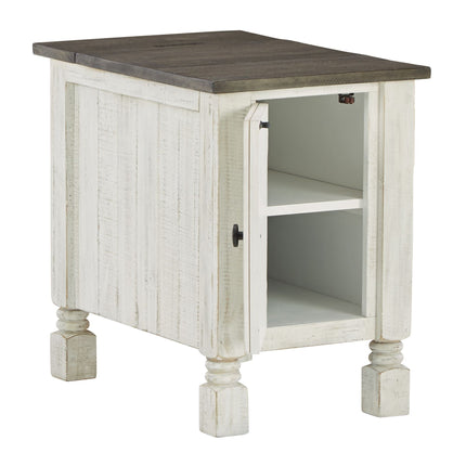 Havalance - White / Gray - Chair Side End Table Signature Design by Ashley® 