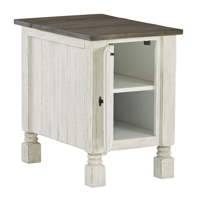 Havalance - White / Gray - Chair Side End Table Signature Design by Ashley® 