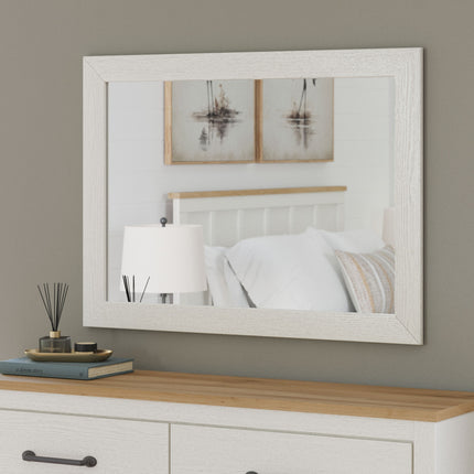 Linnocreek - White - Bedroom Mirror - Tony's Home Furnishings