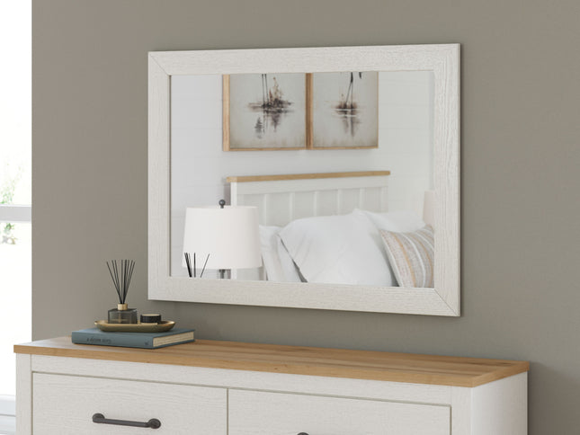 Linnocreek - White - Bedroom Mirror - Tony's Home Furnishings