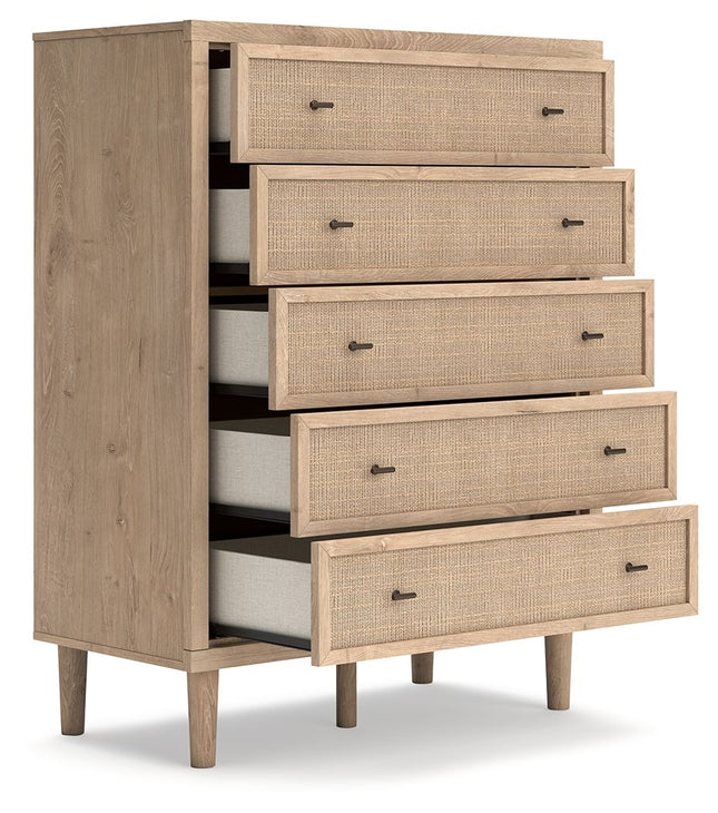 Cielden - Two-tone - Five Drawer Wide Chest Signature Design by Ashley® 