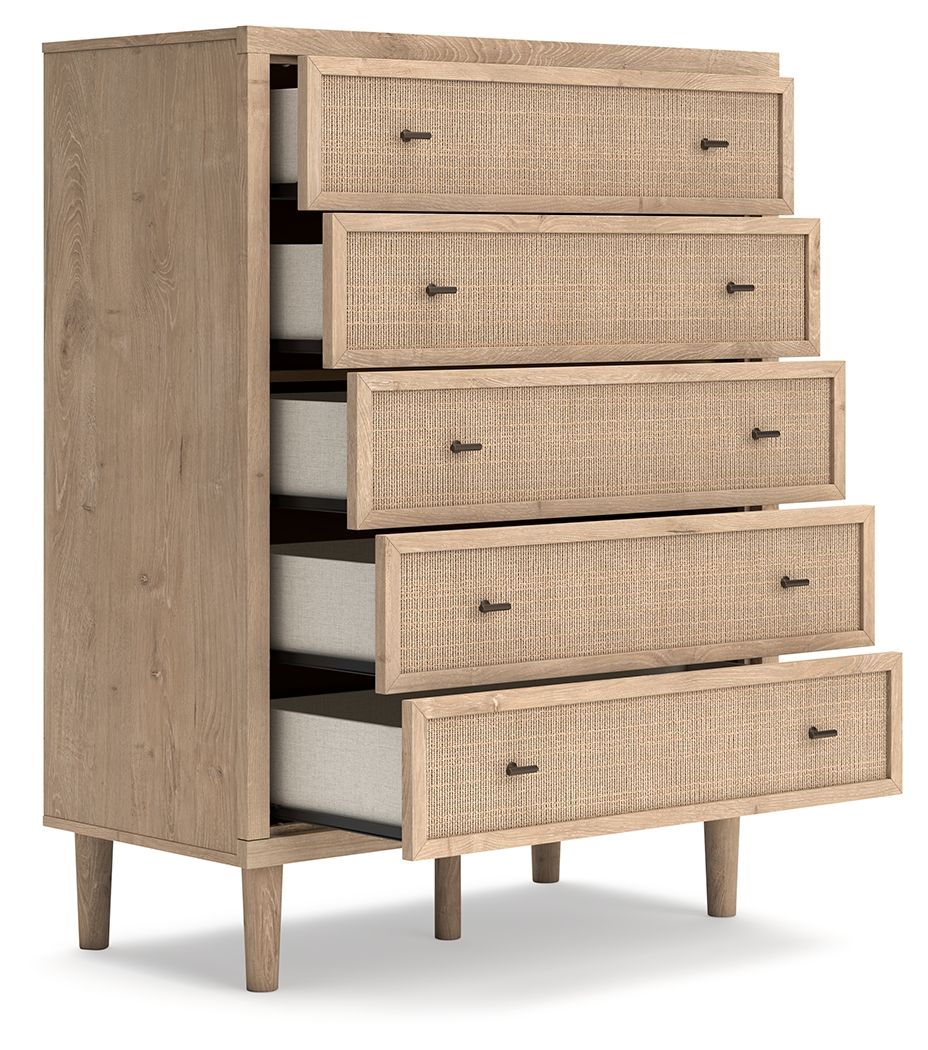 Cielden - Two-tone - Five Drawer Wide Chest - Tony's Home Furnishings