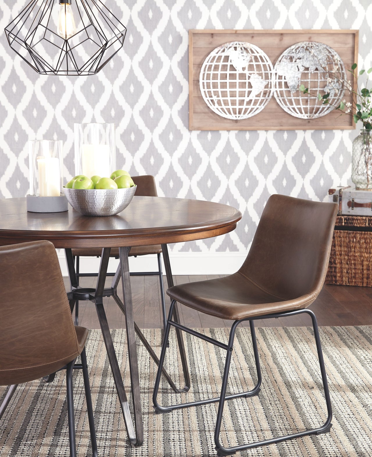 Centiar - Two-tone Brown - Round Dining Room Table - Tony's Home Furnishings