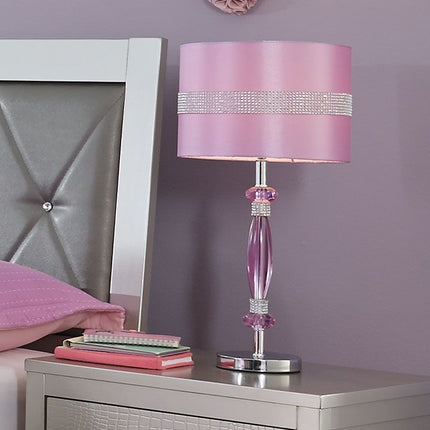 Nyssa - Purple - Metal Table Lamp Signature Design by Ashley® 