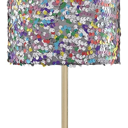 Maddy - Purple - Metal Table Lamp Ashley Furniture 