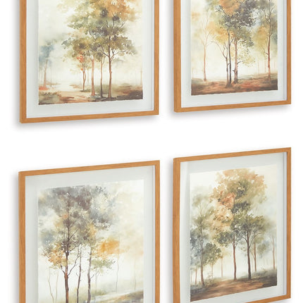 Bryneford - Multi - Wall Art Set (Set of 4) Signature Design by Ashley® 