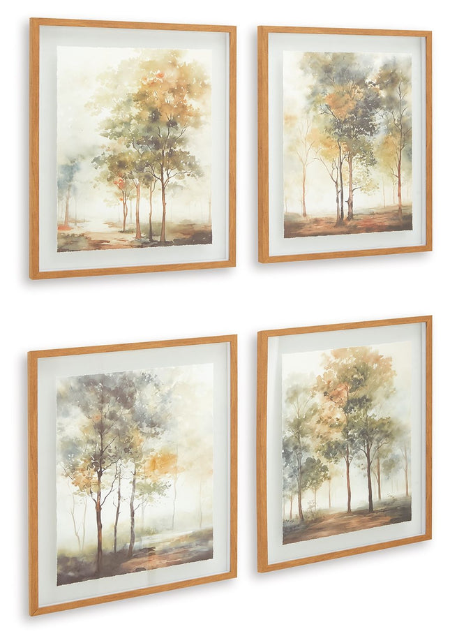 Bryneford - Multi - Wall Art Set (Set of 4) Signature Design by Ashley® 