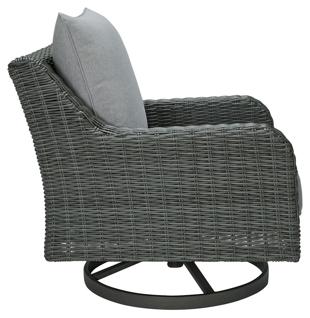 Elite Park - Gray - Swivel Lounge W/ Cushion - Tony's Home Furnishings