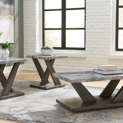 Bensonale - Brown / Gray - Occasional Table Set (Set of 3) Signature Design by Ashley® 