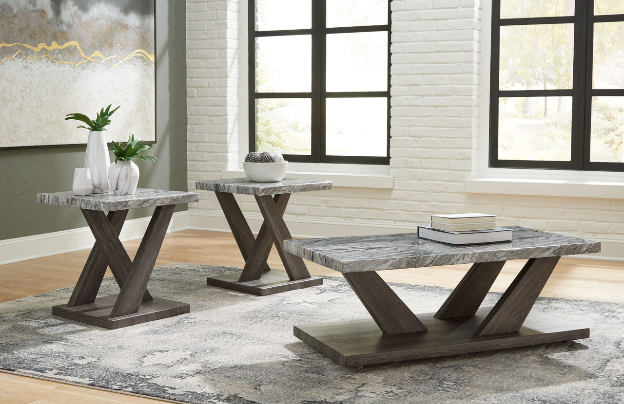 Bensonale - Brown / Gray - Occasional Table Set (Set of 3) - Tony's Home Furnishings