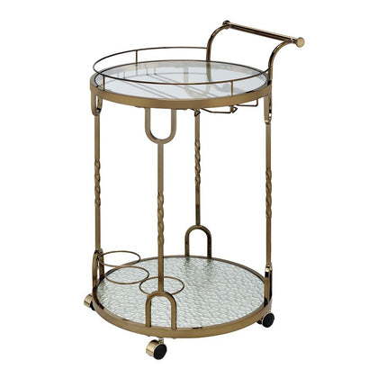 Vikki - Serving Cart - Gold ACME 