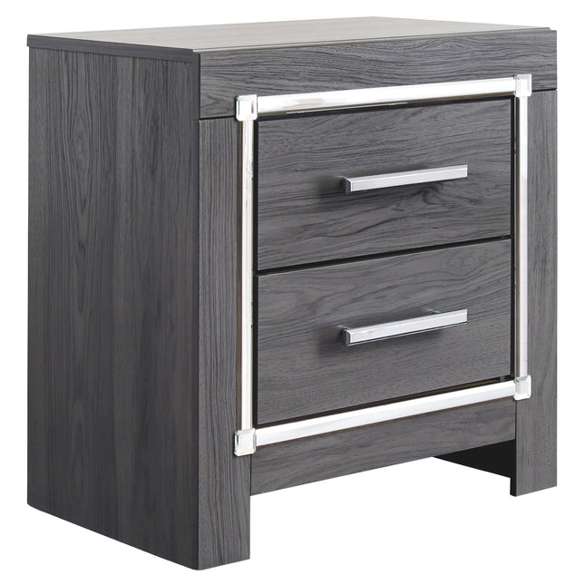 Lodanna - Gray - Two Drawer Night Stand Ashley Furniture 