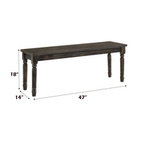 Claudia II - Bench - Weathered Gray ACME 
