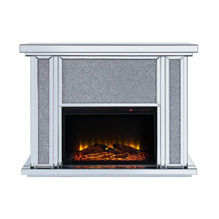 Nowles - Fireplace - Mirrored & Faux Stones ACME 