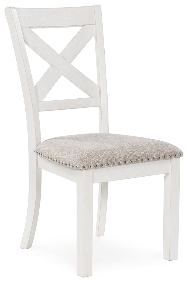 Robbinsdale - Antique White - Dining Upholstered Side Chair (Set of 2) Signature Design by Ashley® 