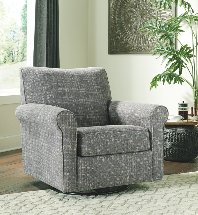 Renley - Ash - Swivel Glider Accent Chair Ashley Furniture 