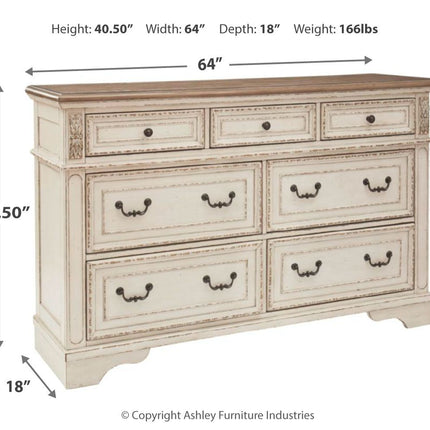 Realyn - Dresser, Mirror Ashley Furniture 