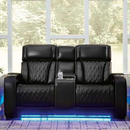 Boyington - Power Reclining Loveseat With Console/Adj Hdrst Signature Design by Ashley® 