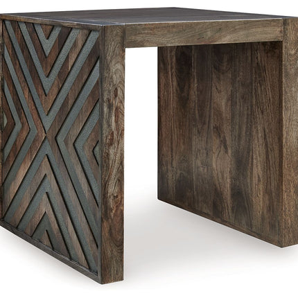 Dreggan - Brown - Square End Table Signature Design by Ashley® 