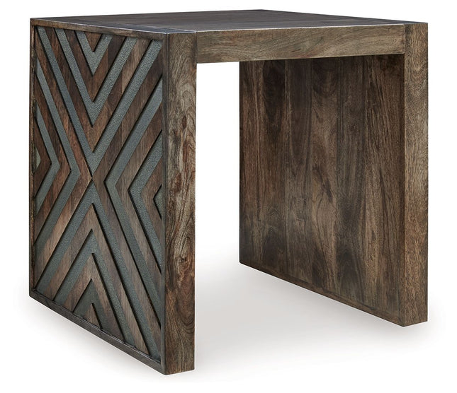 Dreggan - Brown - Square End Table Signature Design by Ashley® 