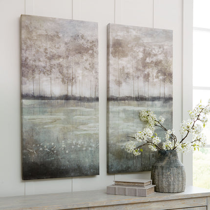 Marksen - Multi - Wall Art Set (Set of 2) Signature Design by Ashley® 