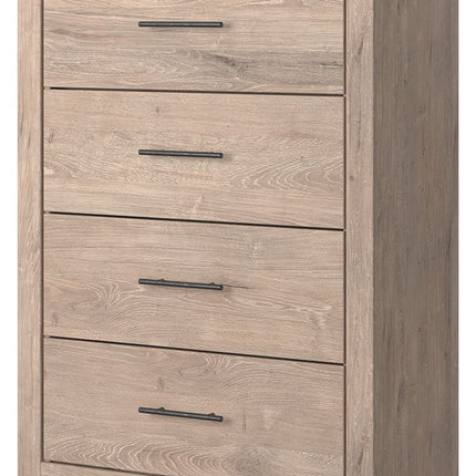 Senniberg - Light Brown - Four Drawer Chest Ashley Furniture 