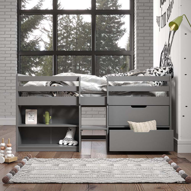 Fabiana - Twin Loft Bed - Gray Finish ACME 