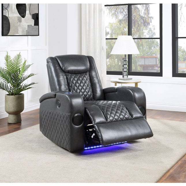 Alair - Power Motion Recliner With Bluetooth, Wireless Charger & Cupholder ACME 