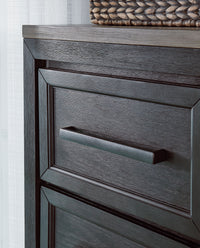 Thumbnail for Foyland - Black / Brown - Door Chest - Tony's Home Furnishings