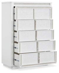 Chalanna - White - Five Drawer Chest Signature Design by Ashley® 