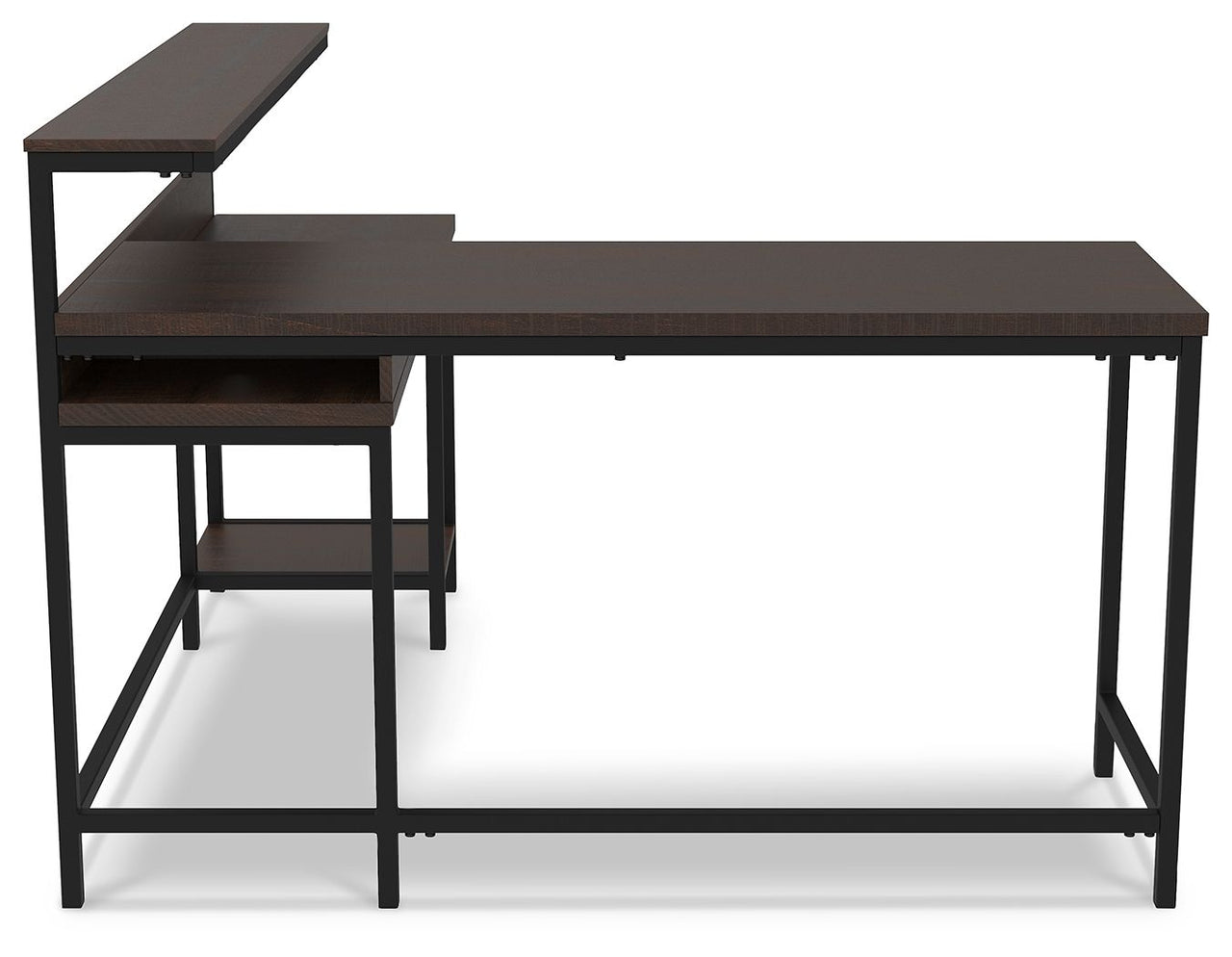 Camiburg - Warm Brown - L-desk With Storage - Tony's Home Furnishings