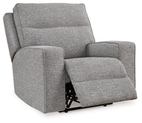 Thumbnail for Biscoe - Pewter - Power Recliner /Adj Headrest - Tony's Home Furnishings