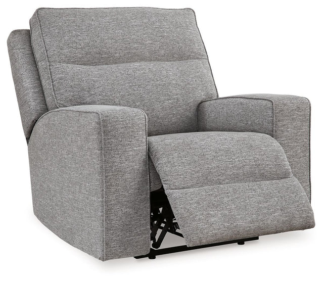 Biscoe - Pewter - Power Recliner /Adj Headrest Signature Design by Ashley® 