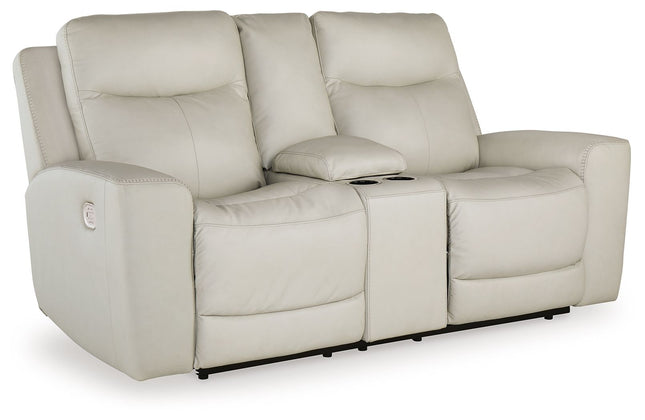 Mindanao - Power Reclining Loveseat With Console /Adj Hdrst Signature Design by Ashley® 