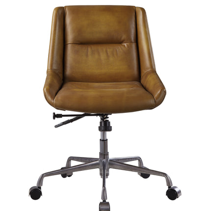 Ambler - Executive Office Chair - Saddle Brown Top Grain Leather ACME 